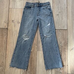 Tilly Girls RSQ Size 14 Denim Distressed Blue Jeans Barely Worn